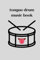 Tongue drum sheet music book: Music book for writing down 60 different songs – 6x9 - for entering notes or tongue letters