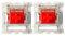 kutethy Gateron G Red Pro Switch pre-lubrificati RGB SMD Linear per tastiera da gioco meccanica (72 pezzi, rosso)
