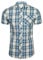 Xact Mens Cotton Checked Shirt - Short Sleeved (Nerva - Blue) XL