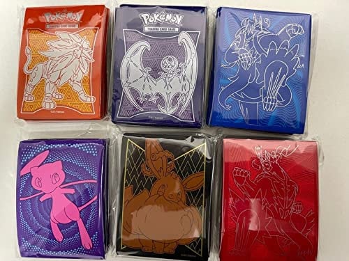 3 Packs of Assorted Pokemon Card Sleeves - Random lot - Each Pack Contains 65 Sleeves from Elite Trainer Boxes and others