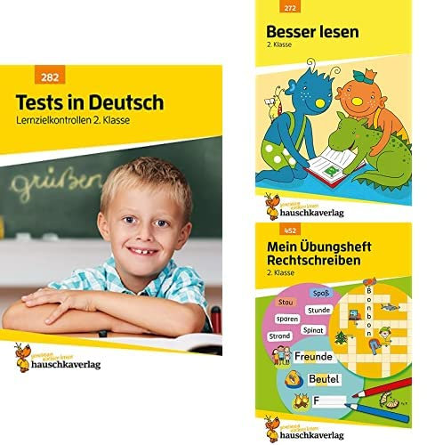 Deutsch-Set 2. Klasse für bessere Noten - 3 Übungshefte mit Lösungen zur optimalen Förderung: Schreiben und lesen lernen, echte Tests (Lernhefte zum selbstständigen Üben)