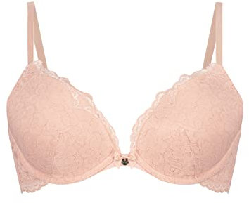 HUNKEMÖLLER Soutien-gorge à armatures push-up préformé Marine -, Peach Skin [201244], 85C