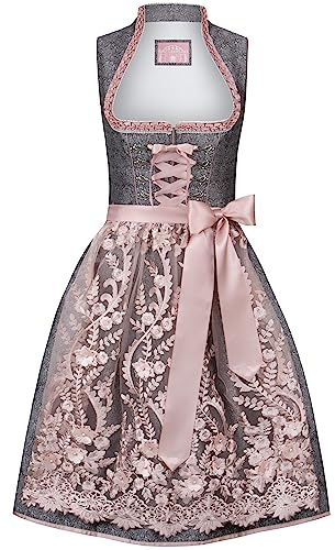 Stockerpoint Damen Dirndl Marietta I Größe 32-48 I Bequemes Trachtenkleid mit Schürze & liebevollen Details I Bequem & pflegeleicht I Perfekt für Trachten & Festlichkeiten