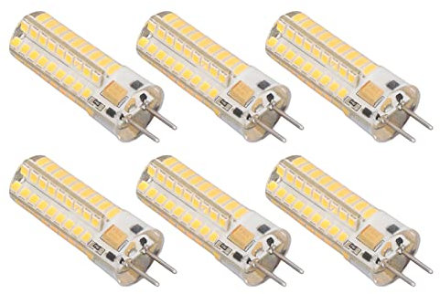 Bombilla GY6.35, 6 Piezas GY6.35 Bombilla de Luz Led, 7W 700lm 72 Led Bombillas de Luz de Araña Bombilla Led de Maíz de Ahorro de Energía para Colgante de Hogar, Bombillas Led (Luz Calida)