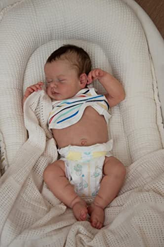 Anano Reborn In Silicone Tutto Il Corpo 20 Pollici 50cm Bambole Reborn Di Silicone Che Sembrano Vere Reborn Femmine Addormentato Neonato Realistico Occhi Chiusi Con Capelli