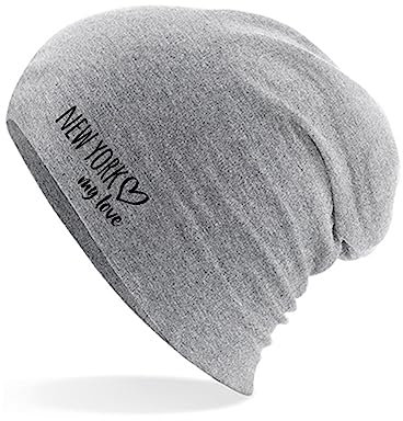 Huuraa Mütze New York My Love Geschenk Heather Grey New York Accessoire