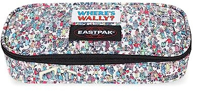 EASTPAK Estuche Where's Wally X Modelo Oval Color Wally Pattern White, Modelo Wally Blanco