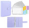 FrEshn Latex Bindemittel A6 Bindemittel und 12 transparente Umschläge System Budget Planung Notepad Binder Bindemittel Geldumschlag Geldumschlag Bindemittel (Size : Purple)