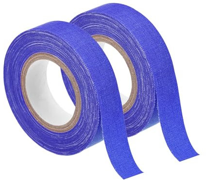 sourcing map 2 Rollen Neon Gaffa-Stoffband, 0,6 Zoll x 32,8 ft Leuchtband fluoreszierendes Klebeband für Party- und Heimdekoration, blau