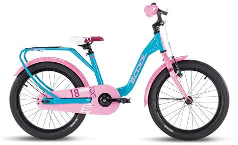S'COOL niXe Kinderfahrrad | 16 und 18 Zoll Fahrrad für Kinder und Jugendliche | Fahrrad für Mädchen mit ergonomischer Sitzposition | Kinderfahrrad mit hochwertigen Komponenten