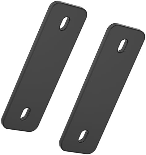 Barn Door Lock – Small 90/180 Degree Flip Sliding Door Latch Heavy Duty Bar Gate Latches Safety Slide Lock Spacer for Bathroom, Garden, Bedroom, Cabinet (2, Spacer)