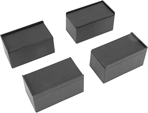 Akozon Coussin de Pied de canapé, Rehausseurs en Forme de L pour Table, canapé, Chaise, Lit, Meubles Rectangulaires en Caoutchouc Empilable