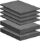 6 Stück Rasterschaumstoff Würfelschaum - 2 Stück 40x30x5cm/4 Stück 40x30x2.5cm Schaumstoff für Werkzeugkoffer, Kamerakoffer, Transportkoffer, Fotokoffer, Koffer, Koffereinlage Stoßfest