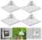 Raxfekro 4 Stück Grow Tent Corner Shelf, Multifunktionaler ZeltständerWird zum Platzieren von Hygrometern, Kameras und Anderen Pflanzgeräten verwendet (8.9 x 8.9 cm für 16 mm Zeltstangen)