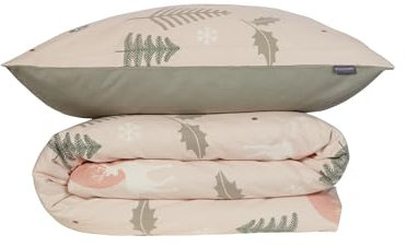 Schiesser Bettwäscheset Uma - Feinbiber - 2-teilig - 135 x 200 cm - Sand