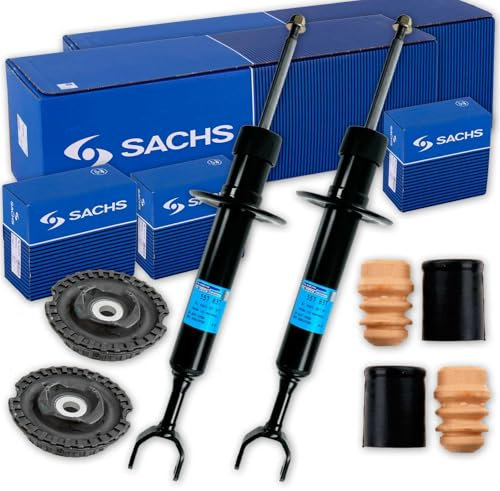2x SACHS Stoßdämpfer + Domlager + Protection-Kit vorne für Passat 3B A4 B5