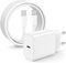 Chargeur Rapide USB C pour iPhone 16 15, 2M Long Cable de Type C vers C et 20W USBC Fast Bloc AdaptaPrise Murale pour Apple iPhone 16/16 Pro/16 Pro Max/16 Plus/15 Pro/15 Pro Max/15 Plus/iPad