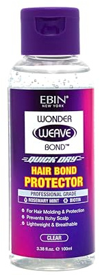 Wonder Weave Bond Hair Bond Protector - Clear 3.38 fl.oz(100ML) | Quick Dry Hair Glue for Quick Weave, Maximum Hold Wig Glue for Women & Men, Holds up to 6 Weeks, Vegan & Cruelty Free