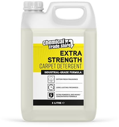 Chemical Trade Store - Carpet Detergent Shampoo | Fabric and Upholstery Cleaning Solution - 5 Litre