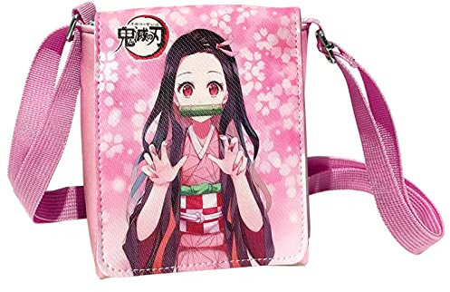 Kamado Nezuko Umhängetasche, Anime Charakter Geldbörse, Umhängetasche, Anime Print Multifunktionale Umhängetasche, Anime Umhängetasche, Umhängetasche