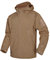 Kelmon Giacca softshell da uomo, in pile caldo, impermeabile, militare, giacca tattica, calda, antivento, funzionale con tasche multizip, marrone, S