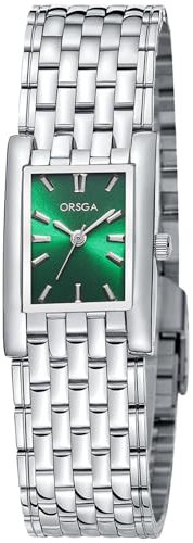 CIVO Silber Armbanduhr Damen Edelstahl: Analog Klassisches Quadrat Damenuhr - Klein Mode Damenkleiduhren für Frauen