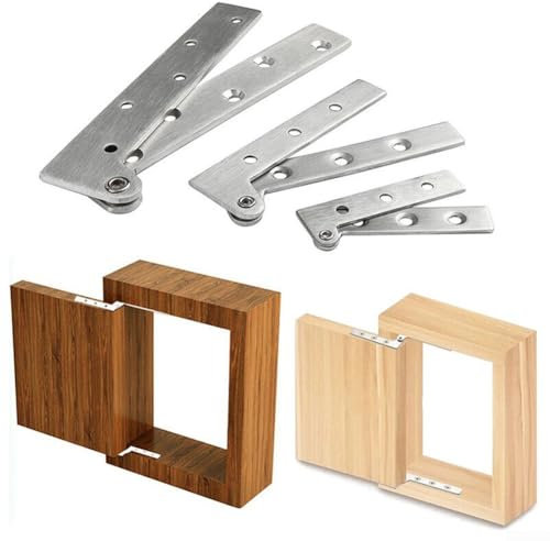 Stabiles Edelstahl-Türscharnier, geeignet für Holz- und Aluminiumrahmentüren (L)