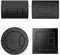 Matt Black Dual Flush Plate – Sleek Design Air-Assisted System Universal Fit Durable Easy Installation Eco-Friendly Water-Saving (Square)