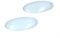 KGA SUPPLIES 2 X Cooker Hood Lamp Light Bulb Diffuser Lens Cover Plate Plates Compatible with Electrolux