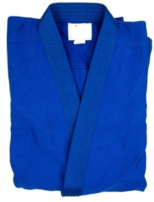ANQKYO Judo Anzug Professioneller Judo-Gi-Anzug, Kampfsport-Anzug, Judo-Uniform, Single-Weave-Judo-Gi-Kimono for Herren und Damen(Blue,XXXXL-200cm)