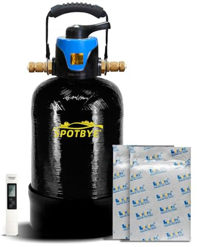 DI car wash filter 10L with Bypass Outlet Mode deionized water Spotless Spot free car wash system with Brand Resin,Fit for Car/RV/Motorcycles/Window Cleaning (Black-917)