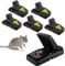 CNMTCCO Rattenfallen 6 Stück, Wiederverwendbare Schlagfallen,hochfeste ABS Plastikmausfallen,Für Innen- + Außen,ideal Rat Trap für Haus, Küche, Garten