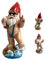 fkngcp Garten Gnomes lustige Gnom Statuen Garten Ornamente Leben Ring Design Skulpturen Dekor für Außenterrasse lustig