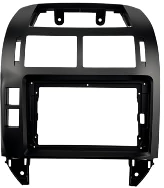 SWVYDC Cadre Radio Adaptateur de Montage Audio pour Cadre DVD de Voiture 9 Pouces, adapté au Tableau de Bord pour Volkswagen Polo 04-11, Sortie d'air du Tableau de Bord Cache-Radio(Only Frame)