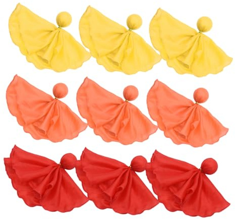 CONGARTENO 9 Stück Teiliges Football Schiedsrichter Flaggen Sport Fan Zubehör Kompakt Langlebig Gelb für American Football und Soccer Spiele