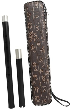 FUNOMOCYA Rotholz Xiao Flöte Zweigeteilt Vertikale Chinesische Holzflöte Handgefertigt Angenehm Spielbar Robust für Anfänger und Fortgeschrittene Geeignet