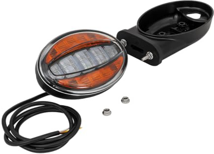 FRISTOM FT-356 LED Universal-Frontleuchte mit Halterung, 12/36 V Positionslicht IP69 wasserdicht für Traktor und Bagger, 153 mm Breite mit 1 m Kabel