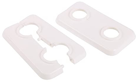 Sanitop-Wingenroth Doppel-Klapprosette | 18 mm oder 3/8 Zoll | 2er-Set | Rosette | Klapprosette | Weiß, 27499 9