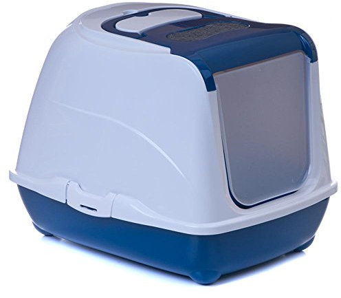 Katzentoilette Flip Cat L blau - Unterschale blau