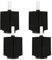 Aquarium Biochemischer Schwammfilter, 4 Stück Bio Schwämme Schwammfilter mit Airline-Schlauch Wasserfilter, Zucht, Betta, Garnelen