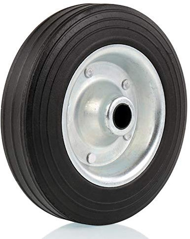 Ersatzrad für Stützrad Bugrad Anhänger Metall-Felge mit Vollgummi-Reifen 200x50mm Wohnwagen Rad
