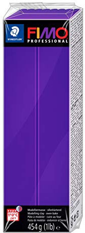 STAEDTLER FIMO professional ofenhärtende Modelliermasse (Großblock 454g (1 lb)) Farbe: lila