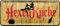 WOGEKA ART Retro Blechschild - Hexen-Küche - witziger Spruch als Geschenk-Idee zum Geburtstag Weihnachten zur Dekoration 28x12 cm Vintage-Design aus Metall 1967