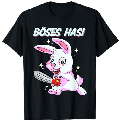 Evil Hasi für Damen und Herren Halloween Kostüm Karneval T-Shirt
