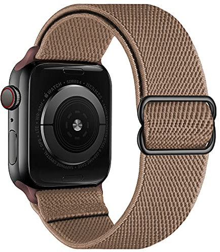 Cinturino Intrecciato Compatible con Apple Watch 38mm 40mm 41mm 42mm 44mm 45mm 49mm, Sportiva Nylon Regolabile Ricambio Elastica Cinturi Compatible per iWatch Séries 9/8/7/6/5/4/3 SE Ultra 2/1