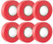 GTSE - Cinta aislante rojo de 19 mm x 20 m para instalaciones eléctricas - Autoadhesiva y resistente para proteger, agrupar y reparar cables - 6 Rollos
