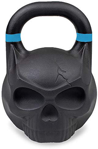 Phoenix Fitness Skull Kettlebell - Heavy Cast Iron Weight for Fitness and Strength Training, Bodybuilding, Muscle and Cardio - Professional Workout Equipment for Home and Gym - 16kg