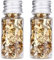 Blattgold Flocken - Multifunktions Goldfolie Dekorfolie Papier für Dessert Kuchen Backen Schokolade Dekorfolie DIY Künstlerbedarf - Gold, 5g/Flasche, 2 Flasche