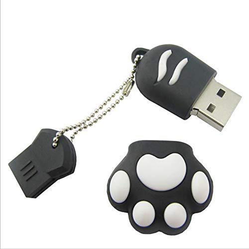 N-K Clé USB 3.0 en forme de patte de chat - 8 Go - Haute vitesse - Noir
