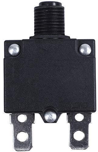 UANG Protecteur thermique de surcharge de disjoncteur de 125 / 250V 10A noir